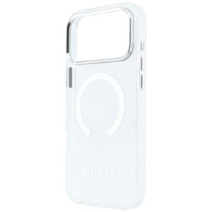 Guess Metal Outline MagSafe dėklas, skirtas iPhone 18 Pro Max / 17 Pro Max, sidabrinis - Image 6