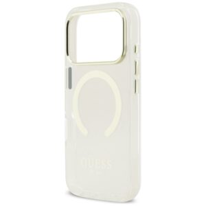 Guess Metal Outline MagSafe dėklas, skirtas iPhone 18 Pro / 17 Pro, auksinis - Image 6