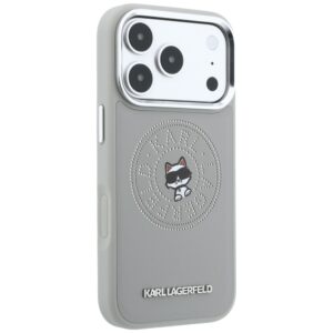 Karl Lagerfeld Point Choupette Sketch MagSafe dėklas, skirtas iPhone 18 Pro Max / 17 Pro Max, pilkas - Image 4