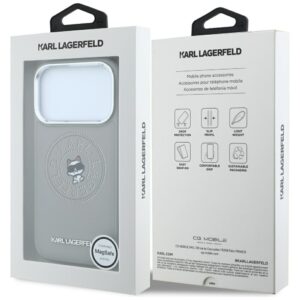 Karl Lagerfeld Point Choupette Sketch MagSafe dėklas, skirtas iPhone 18 Pro Max / 17 Pro Max, pilkas - Image 8