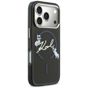 Karl Lagerfeld Script Logo MagSafe dėklas, skirtas iPhone 18 Pro Max / 17 Pro Max, juodas - Image 4
