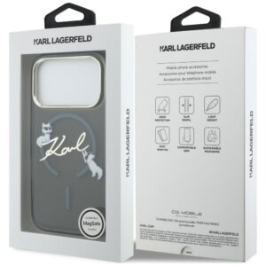 Karl Lagerfeld Script Logo MagSafe dėklas, skirtas iPhone 18 Pro Max / 17 Pro Max, juodas - Image 8