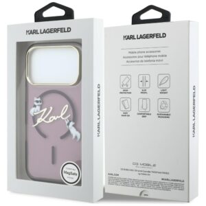 Karl Lagerfeld Script Logo MagSafe dėklas, skirtas iPhone 18 Pro Max / 17 Pro Max, bordo spalvos - Image 8