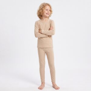 Vaikiškas termo apatinių komplektas su merino vilna GAUBERT 155, dryžuotas, smėlio, 158/164 - Image 3