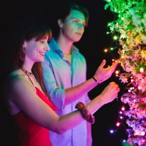 „Twinkly Strings“ išmaniosios apšvietimo virvelės (įvairiaspalvės ir baltos spalvos)