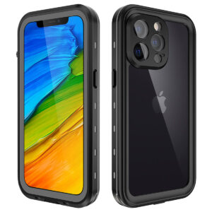 Redpepper Dot vandeniui atsparus dėklas, skirtas Apple iPhone 13 Pro – juodas