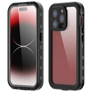 Redpepper Dot Plus vandeniui atsparus dėklas, skirtas Apple iPhone 15 Pro – Juodas