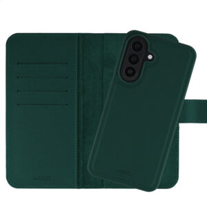 Accezz Edge nuimamas knygos tipo dėklas su MagSafe, skirtas Samsung Galaxy A27 (5G) – žalias