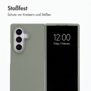 Accezz skysto silikono dėklas, skirtas Samsung Galaxy Z Fold 8 Ultra – Cooper Green