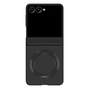 Accezz spalvotas galinis dangtelis su MagSafe ir žiediniu stovu, skirtas Samsung Galaxy Z Flip 8 – juodas