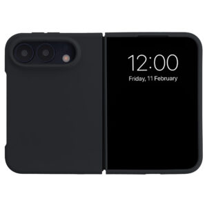 Accezz skysto silikono dėklas su MagSafe, skirtas Apple iPhone Duo – juodas