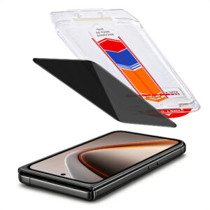 Accezz privatumą saugantis apsauginis stiklas su aplikatoriumi, skirtas Apple iPhone Duo