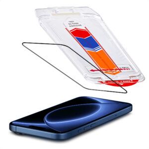 Accezz grūdinto stiklo apsauga + aplikatorius, skirtas Apple iPhone 18 Pro / 17 Pro