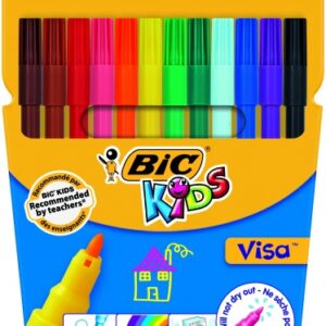 Bic Flomasteriai Kids Visa 12 spalvų rinkinys 002758