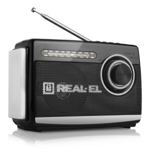 Radijas REAL-EL X-510 juodos spalvos