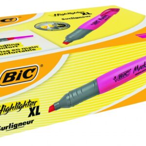 Bic Teksto žymeklis Highlighter XL 2-5 mm, rožinis, pakuotėje 10 vnt. 247130