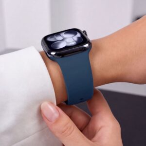 Tech-Protect SILIKONINIS DIRŽELIS WATCH 8 / 9 / 10 / 11 / 12 / SE / ULTRA (44 / 45 / 46 / 49 MM) TAMSIAI MĖLYNAS - Image 8