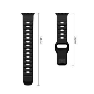 Tech-Protect SILICONE LINE WATCH 8 / 9 / 10 / 11 / 12 / SE / ULTRA (44 / 45 / 46 / 49 MM) JUODAS - Image 7