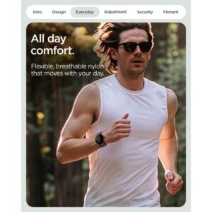 Spigen ATHLEX AIR GOOGLE PIXEL WATCH 1 / 2 / 3 / 4 / 5 (41 MM) AKTYVUS JUODAS/ORANŽINIS - Image 8