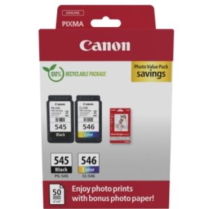 Canon PG-545/CL-546 (8287B008) Rašalinių kasečių komplektas, BK/CMY - Image 1