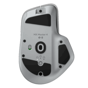 Logitech MX Master 4 Belaidė pelė RF Wireless + Bluetooth, 8000 DPI, Pale Grey - Image 3