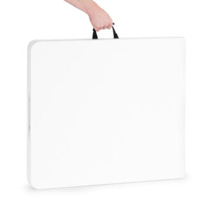 Sudedamas sodo kateringinis stalas 153x70 cm, lagamino tipo, baltas MultiGarden - Image 9