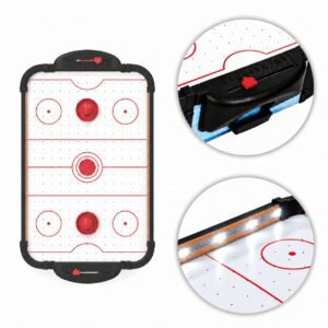 LED air hockey table game for children 58 cm with accessories ECOTOYS - Image 9