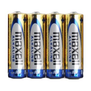 Maxell šarminės baterijos ALKALINE LR06, LR6, AA, 4 vnt., 1,5 V, plėvelėje