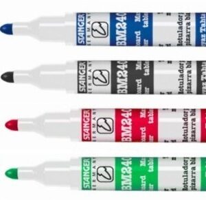 Žymeklis baltai lentai Stanger BM240, 1-3 mm, apvali galvutė, raudonas 1 vnt.