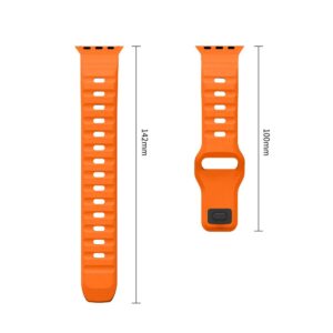 Tech-Protect SILICONE LINE WATCH 8 / 9 / 10 / 11 / 12 / SE / ULTRA (44 / 45 / 46 / 49 MM) ORANŽINIS - Image 8