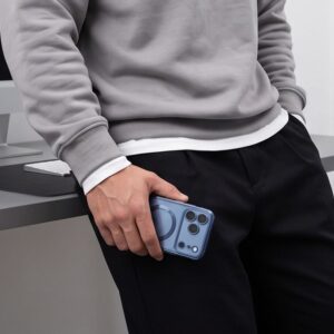 Tech-Protect MAGFLEX MagSafe iPhone 17 PRO / 18 PRO BLIZGUS ŠVIESIAI MĖLYNAS - Image 6