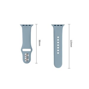 Tech-Protect SILIKONINIS DIRŽELIS WATCH 8 / 9 / 10 / 11 / 12 / SE (40 / 41 / 42 MM) BLUE JEANS - Image 9