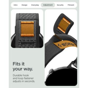 Spigen ATHLEX AIR GOOGLE PIXEL WATCH 1 / 2 / 3 / 4 / 5 (41 MM) AKTYVUS JUODAS/ORANŽINIS - Image 9