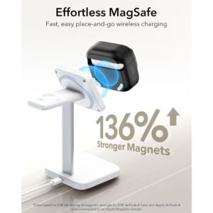 ESR PULSE HALOLOCK MAGSAFE DĖKLAS AIRPODS 4 / 5 JUODAS - Image 2