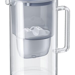 AQUAPHOR Glass Maxfor+ Mg Ąsočio vandens filtras 2,5 L Pilka, Permatomas - Image 2