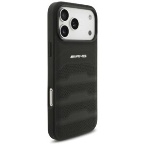 AMG odinis dėklas su įspaustu logotipu ir linijomis, skirtas iPhone 18 Pro Max / 17 Pro Max – juodas - Image 4