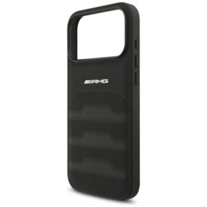 AMG odinis dėklas su įspaustu logotipu ir linijomis, skirtas iPhone 18 Pro Max / 17 Pro Max – juodas - Image 6