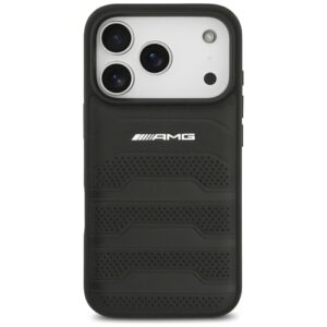AMG odinis dėklas su įspaustu logotipu ir linijomis, skirtas iPhone 18 Pro / 17 Pro – Juodas - Image 3