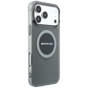Dėklas AMG IML Transparent Bicolor Block MagSafe, skirtas iPhone 18 Pro Max / 17 Pro Max, juodas - Image 4