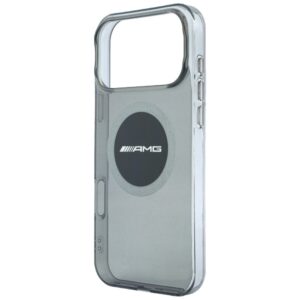 Dėklas AMG IML Transparent Bicolor Block MagSafe, skirtas iPhone 18 Pro Max / 17 Pro Max, juodas - Image 6