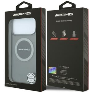 Dėklas AMG IML Transparent Bicolor Block MagSafe, skirtas iPhone 18 Pro Max / 17 Pro Max, juodas - Image 8