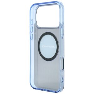 Dėklas AMG IML Transparent Bicolor Block MagSafe, skirtas iPhone 18 Pro Max / 17 Pro Max, juodas/mėlynas - Image 7