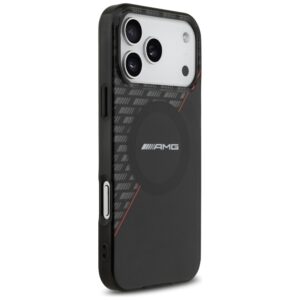 AMG IML dvigubo sluoksnio rombų rašto MagSafe dėklas, skirtas iPhone 18 Pro Max / 17 Pro Max – juodas/raudonas - Image 4