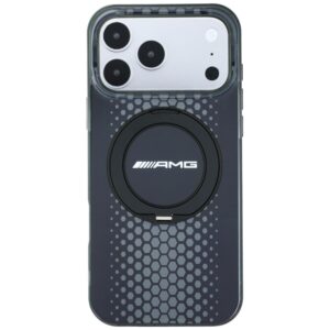 AMG IML dvigubo sluoksnio Urban Line dėklas su žiediniu stovu MagSafe, skirtas Iphone 18 Pro / 17 Pro, juodas - Image 3