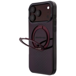 Dėklas AMG IML Double Layer Urban Line su žiediniu stovu MagSafe, skirtas iPhone 18 Pro Max / 17 Pro Max, bordo spalvos - Image 2