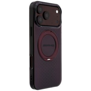 Dėklas AMG IML Double Layer Urban Line su žiediniu stovu MagSafe, skirtas iPhone 18 Pro Max / 17 Pro Max, bordo spalvos - Image 4