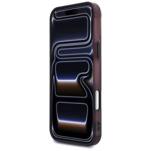Dėklas AMG IML Transparent Bicolor Block MagSafe, skirtas iPhone 18 Pro Max / 17 Pro Max, juodas/bordo - Image 5