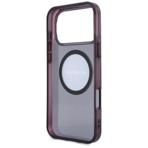Dėklas AMG IML Transparent Bicolor Block MagSafe, skirtas iPhone 18 Pro Max / 17 Pro Max, juodas/bordo - Image 7
