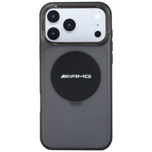 Dėklas AMG IML Transparent Bicolor Block MagSafe, skirtas iPhone 18 Pro Max / 17 Pro Max, juodas - Image 3