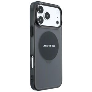 Dėklas AMG IML Transparent Bicolor Block MagSafe, skirtas iPhone 18 Pro Max / 17 Pro Max, juodas - Image 4